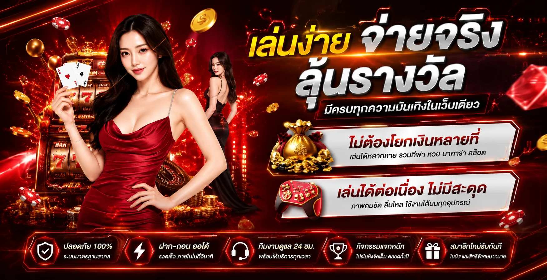 รวมเกมสล็อตและบาคาร่าจากค่ายชั้นนำในเว็บ ตี๋น้อย168